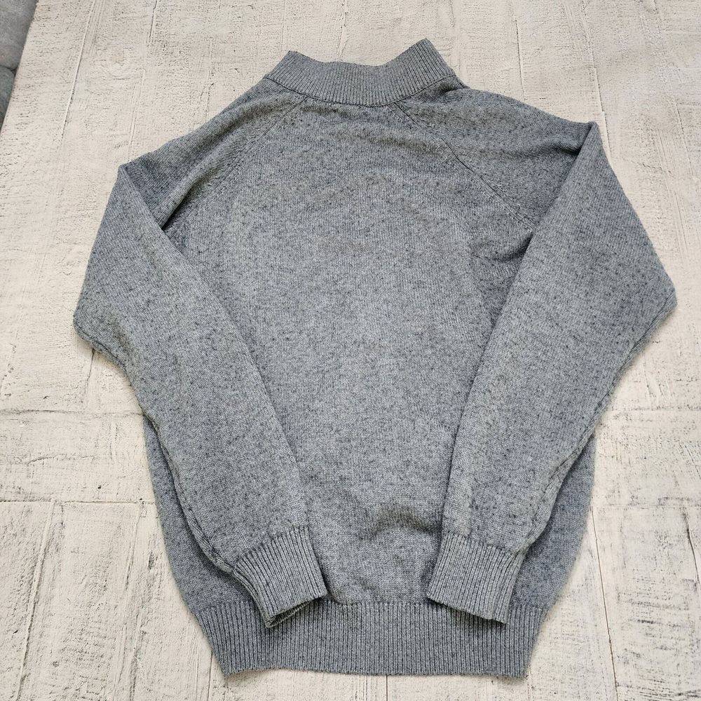 Untuckit Wool Blend Gray Cardigan Sweater‎ Mens XL Knit Button Front Classic - Picture 4 of 8